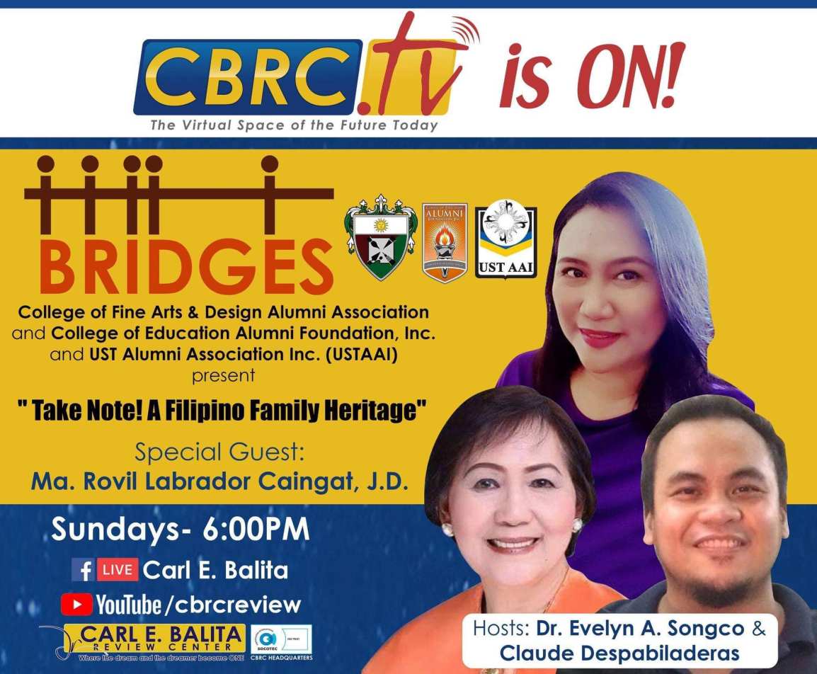BRIDGES – Take Note! A Filipino Family Heritage
